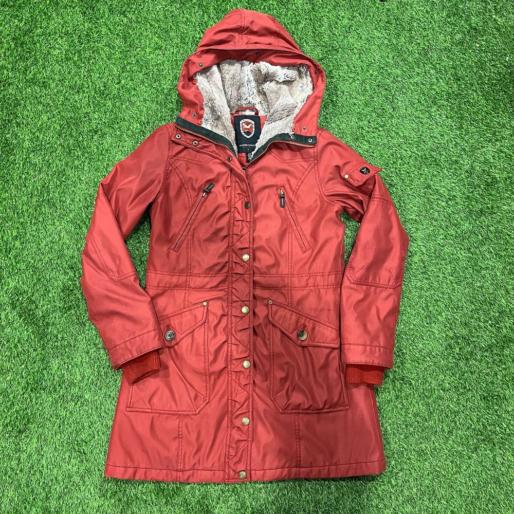 1 Madison Expedition Womens Parka Red